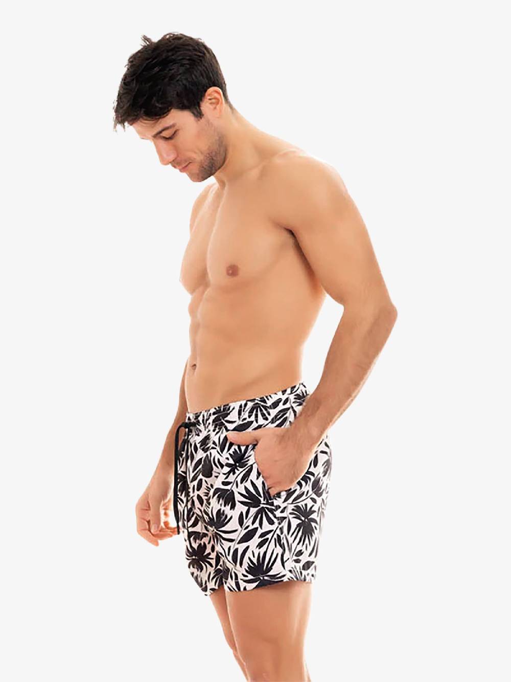 MOVE BEACHWEAR Costume da bagno Boxer Saint Vincent con stampa SVN PRINT 24 uomo nero Consegna Veloce