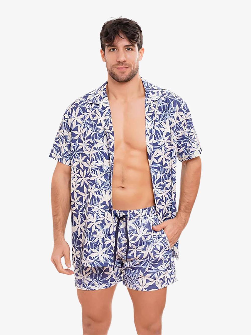 MOVE BEACHWEAR Camicia Bowling con stampa PRINT 24 uomo multicolor Affare Del Giorno