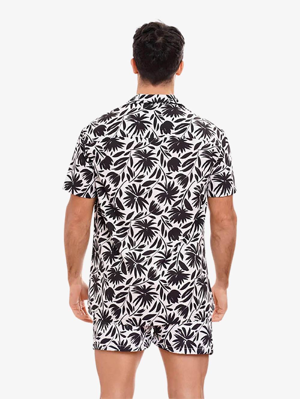 MOVE BEACHWEAR Camicia Bowling con stampa CAMICIA PRINT 24 uomo nero Prezzo Ridotto