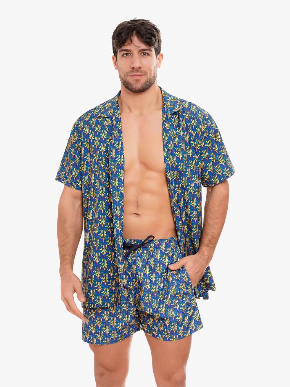 MOVE BEACHWEAR Camicia Bowling con stampa CAMICIA PRINT 24 uomo multicolor Sottocosto