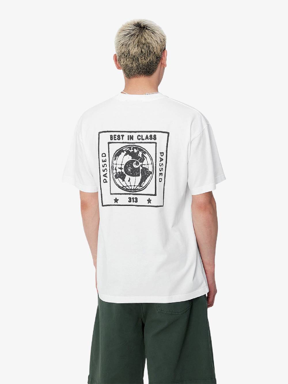 CARHARTT WIP T-shirt S/S Stamp I033670_ uomo cotone bianco Economico