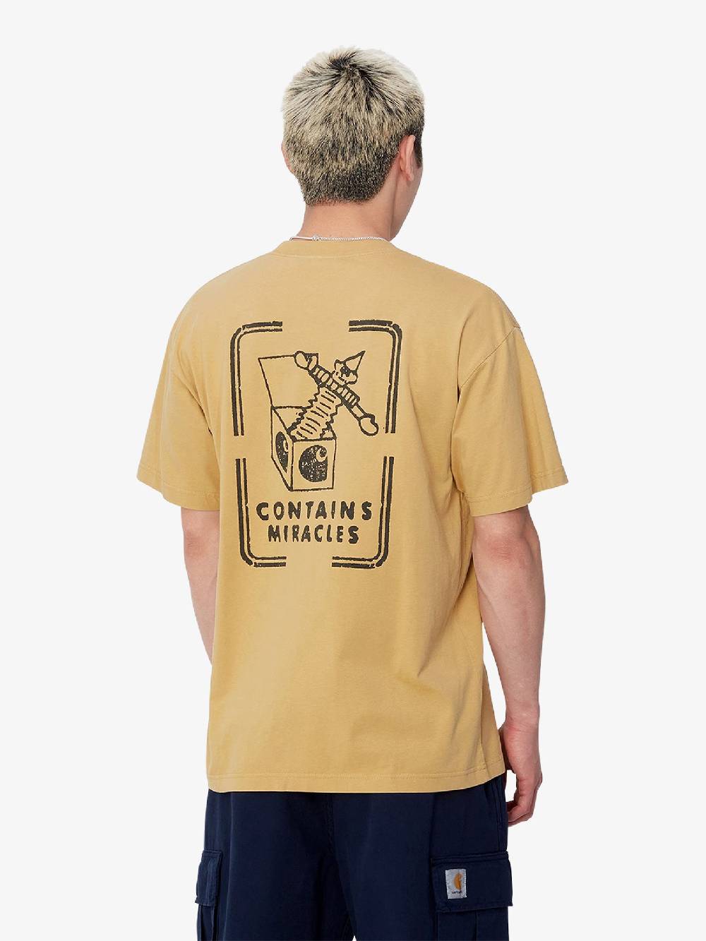 CARHARTT WIP T-shirt S/S Stamp I033670_ uomo cotone beige Online