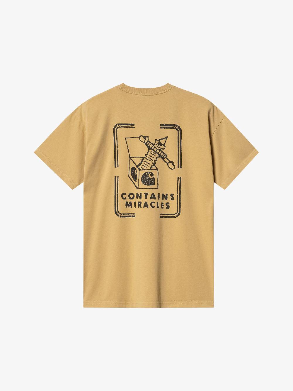 CARHARTT WIP T-shirt S/S Stamp I033670_ uomo cotone beige Online