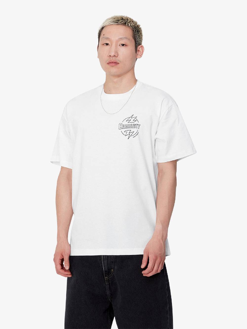 CARHARTT WIP T-shirt S/S Ablaze I033639_ uomo cotone bianco Saldi