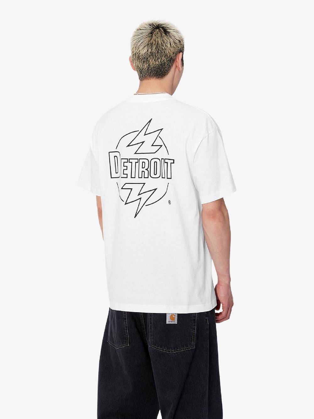 CARHARTT WIP T-shirt S/S Ablaze I033639_ uomo cotone bianco Saldi
