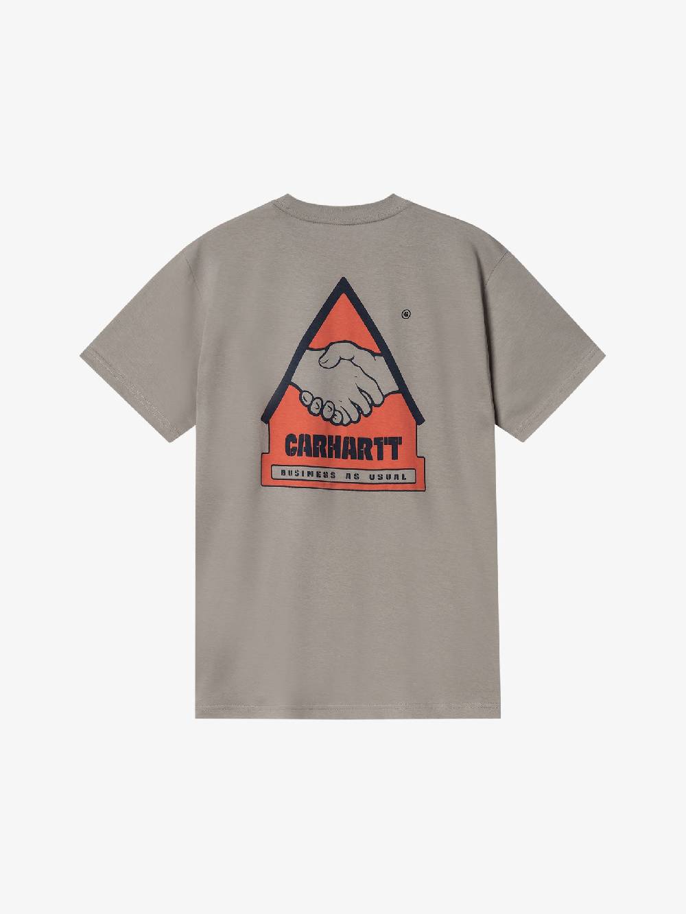 CARHARTT WIP T-shirt S/S Trade I033638_ uomo cotone grigio Vendita Economica