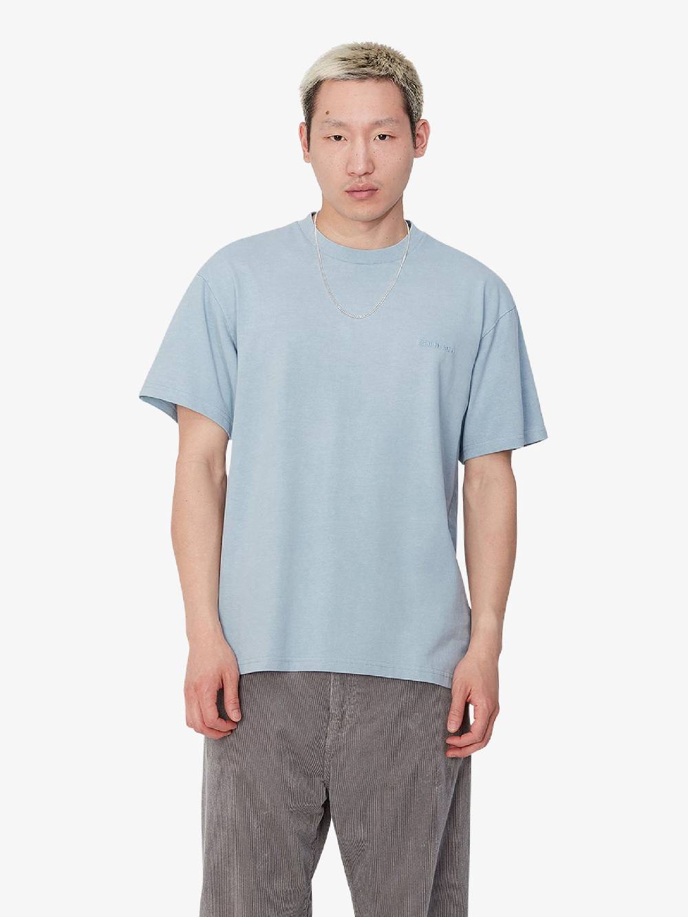 CARHARTT WIP T-shirt S/S Duster Script I033622_ uomo cotone grigio I Più Venduti