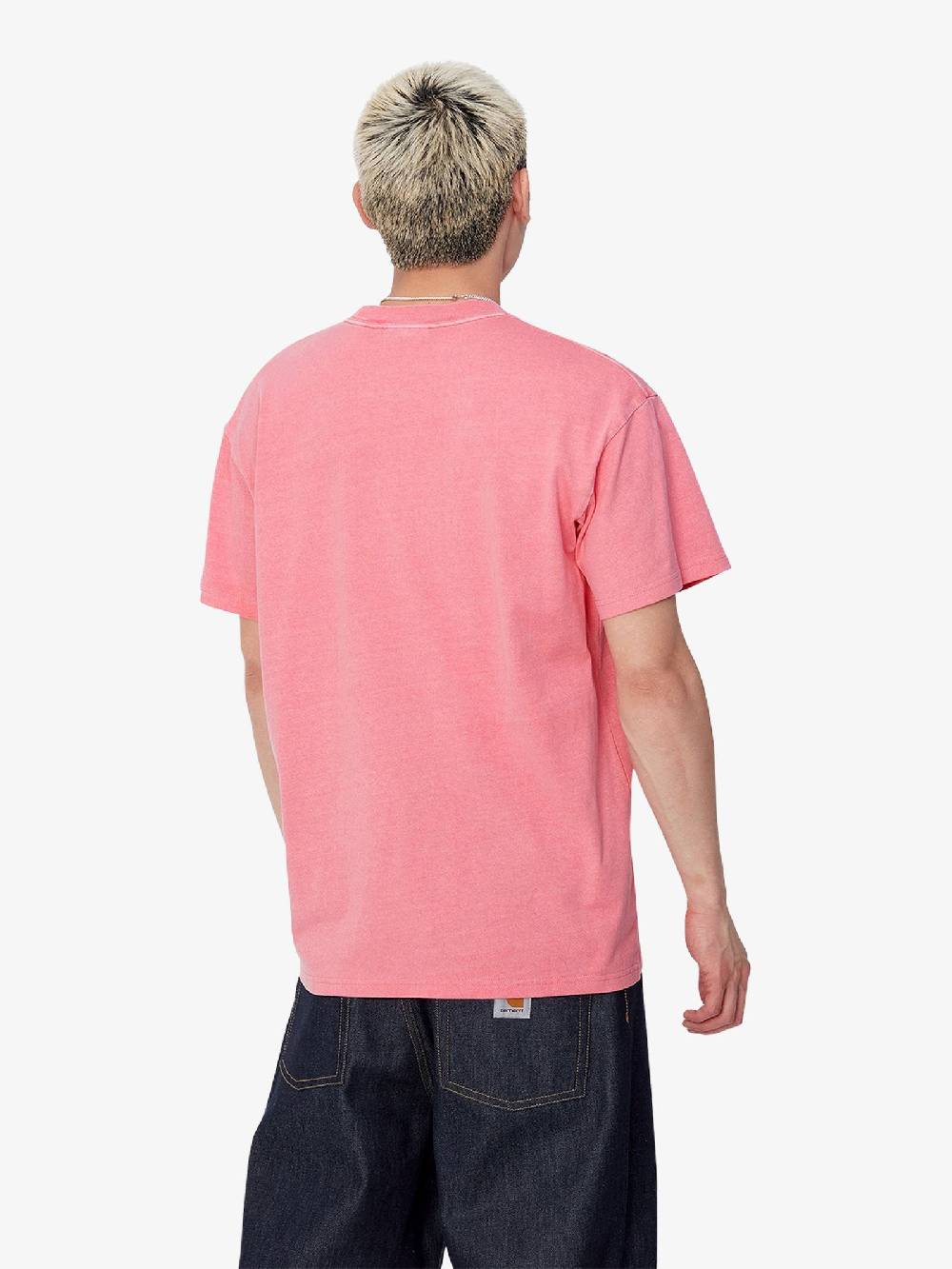 CARHARTT WIP T-shirt S/S Duster Script I033622_ uomo cotone rosa Vendite Flash