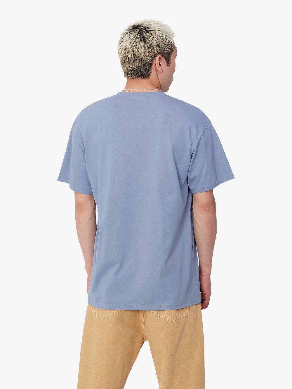 CARHARTT WIP T-shirt S/S Chase T-Shirt I026391_ uomo cotone blu Moda
