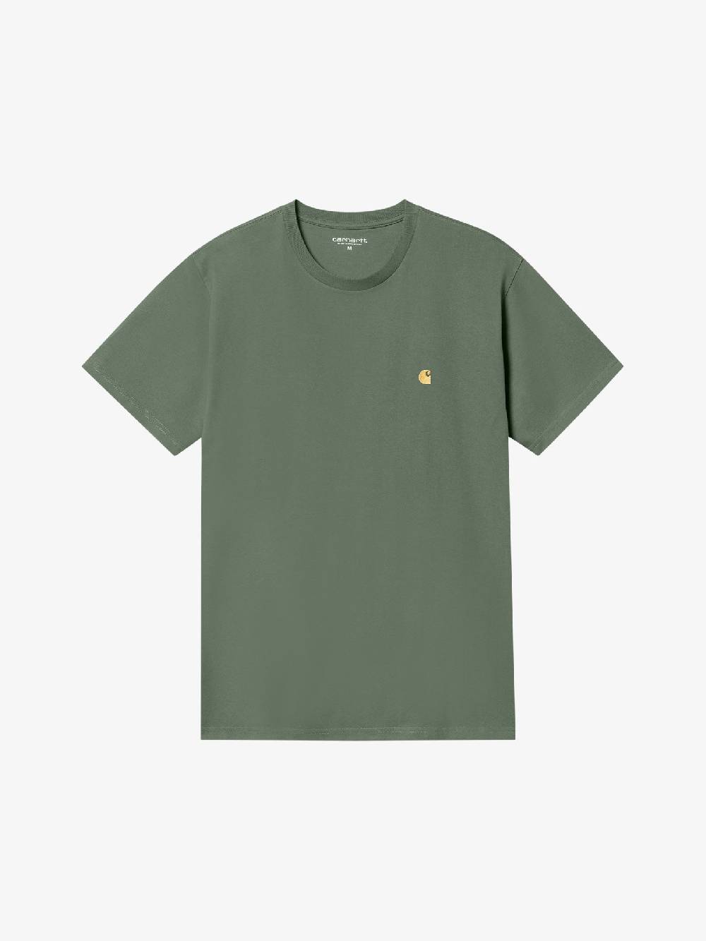 CARHARTT WIP T-shirt S/S Chase T-Shirt I026391_ uomo cotone verde Spedizione gratuita