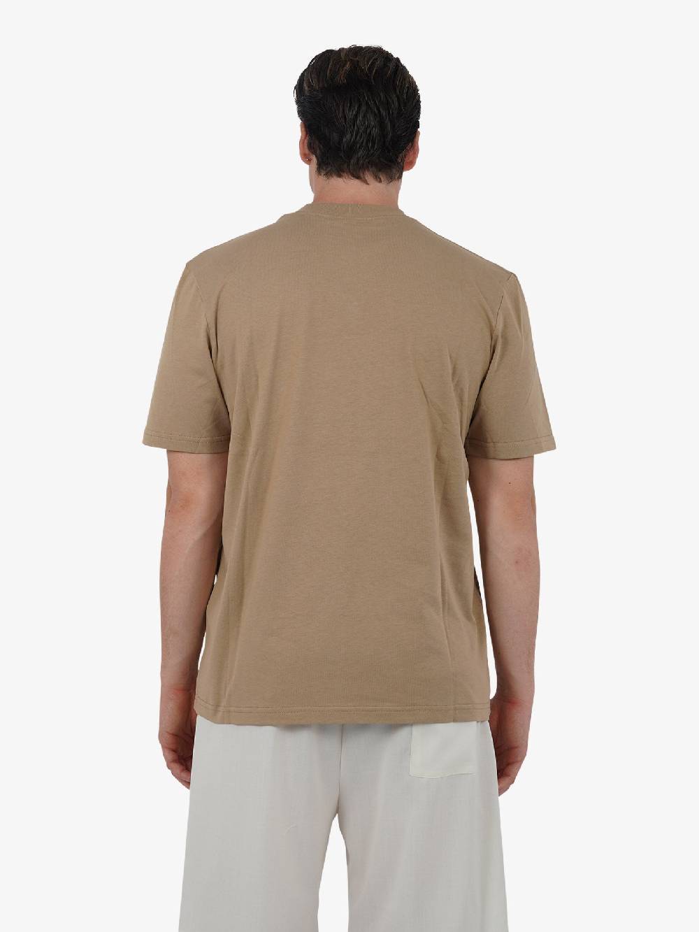 YES LONDON T-shirt XM4116 uomo cotone marrone Prezzo di fabbrica