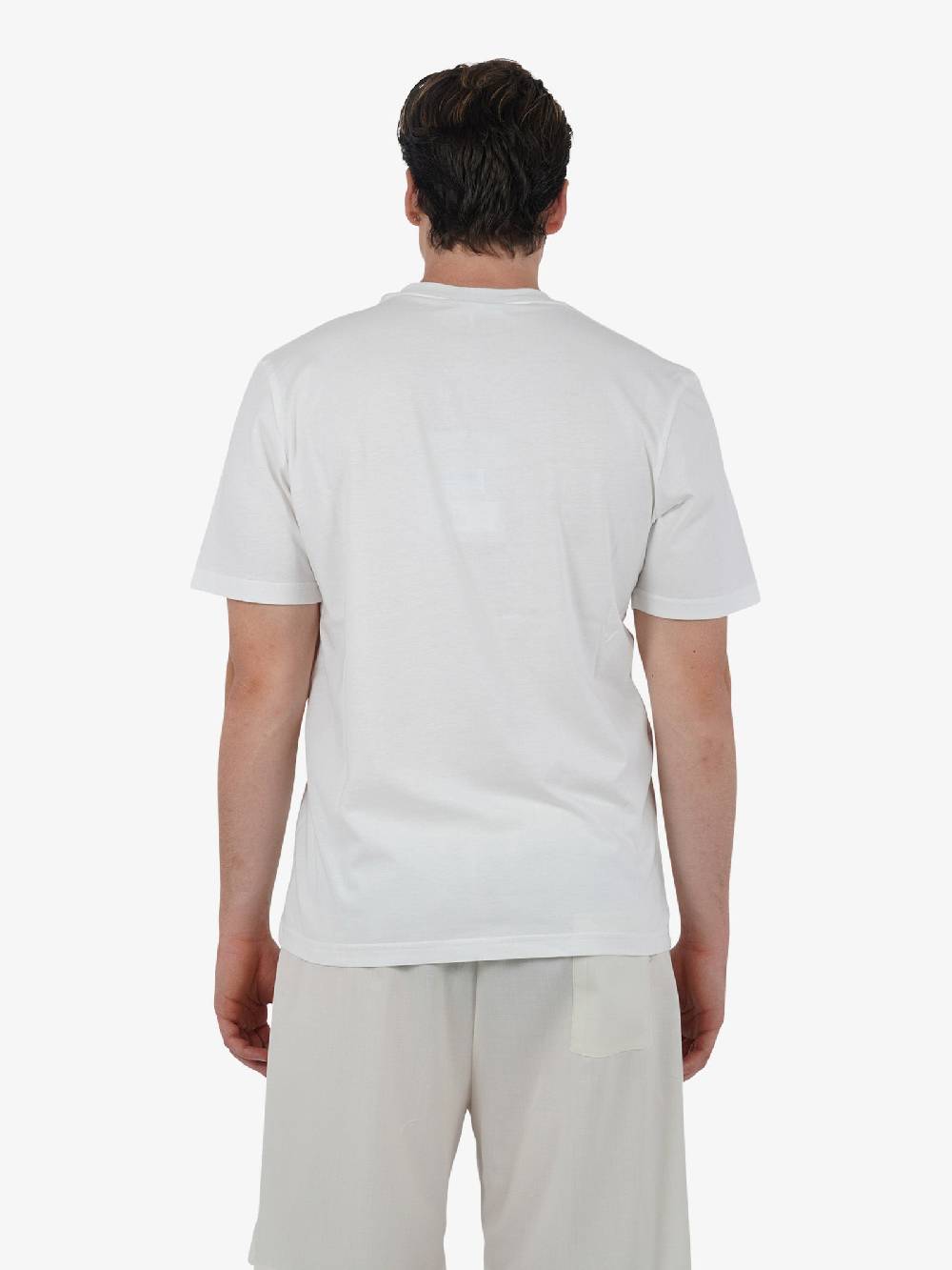 YES LONDON T-shirt XM4116 uomo cotone panna Flash Sale