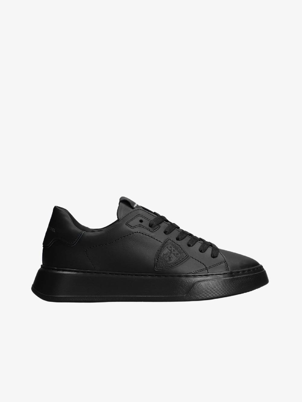 PHILIPPE MODEL Sneaker Temple Veau - Noir Blanc Shopping online