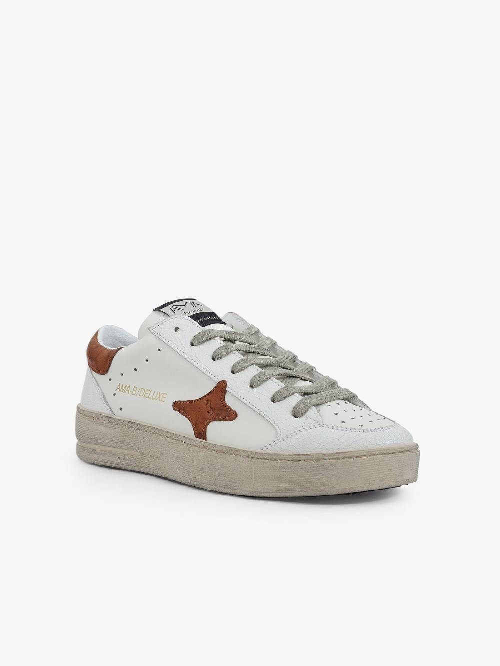 AMA BRAND Sneakers 2769 uomo pelle bianco Cyber Monday