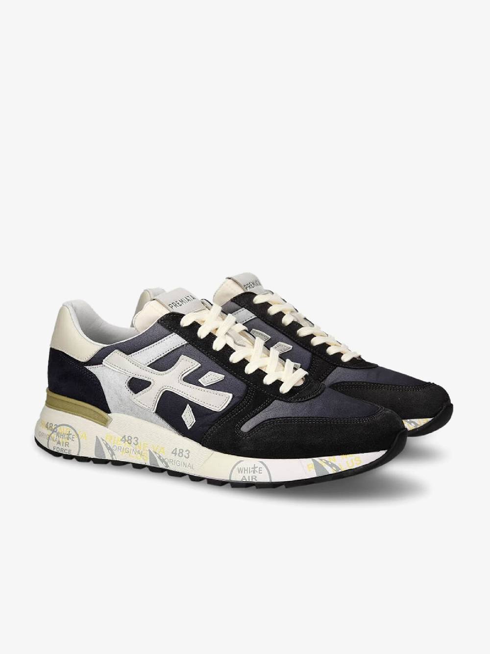 PREMIATA Sneakers MICK 6618 uomo pelle blu Grandi sconti