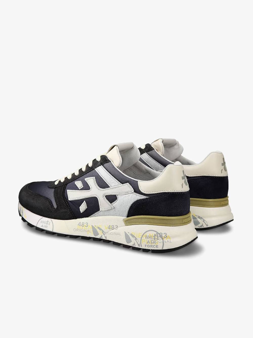 PREMIATA Sneakers MICK 6618 uomo pelle blu Grandi sconti