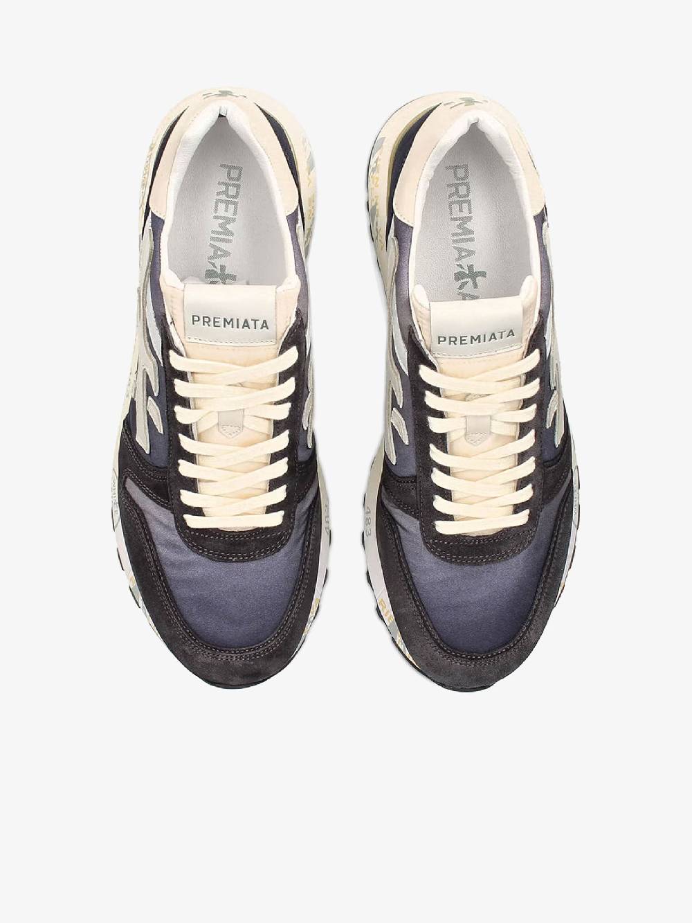 PREMIATA Sneakers MICK 6618 uomo pelle blu Grandi sconti