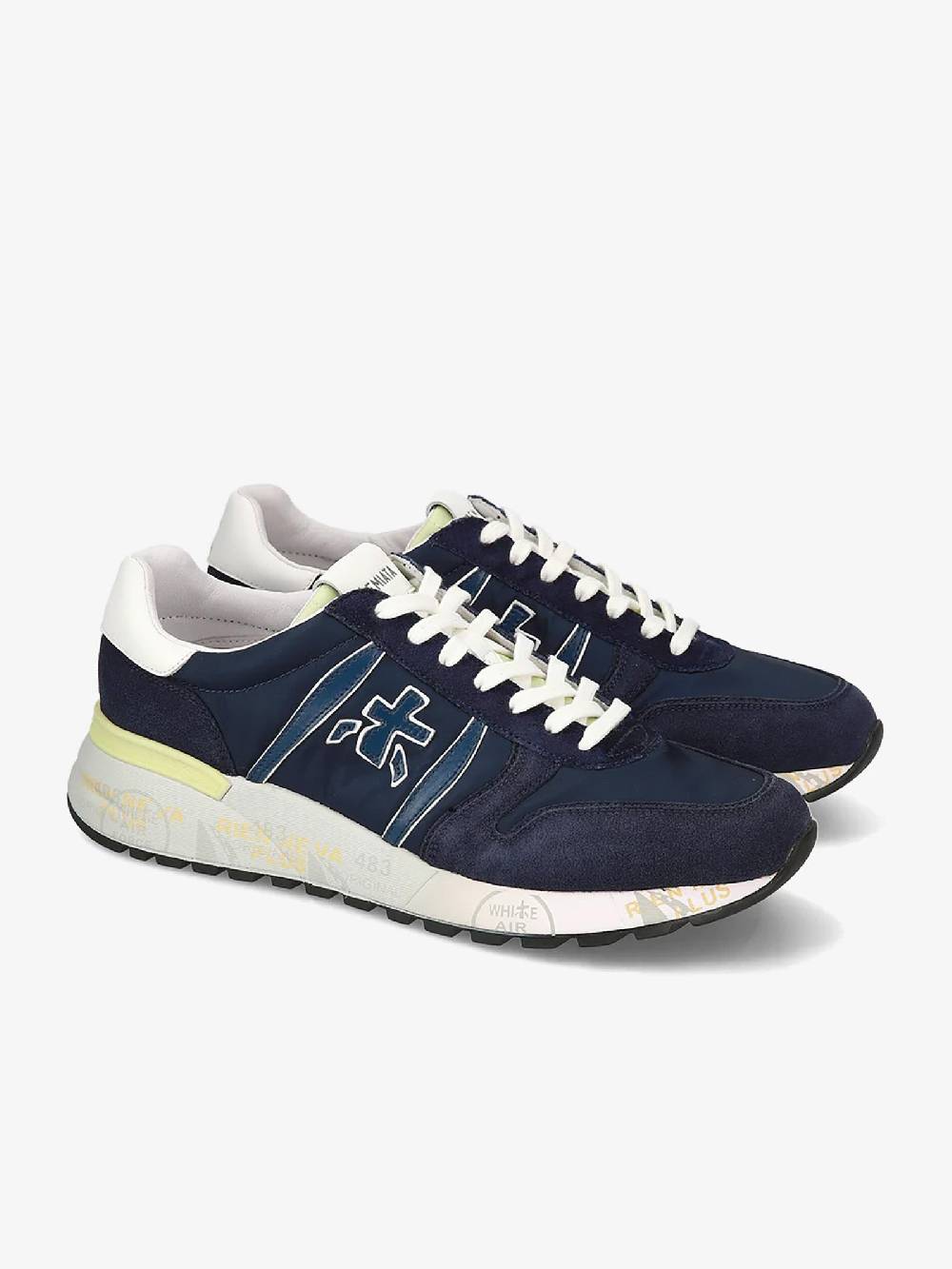 PREMIATA Sneakers LANDER 6634 uomo pelle blu Offerte stagionali