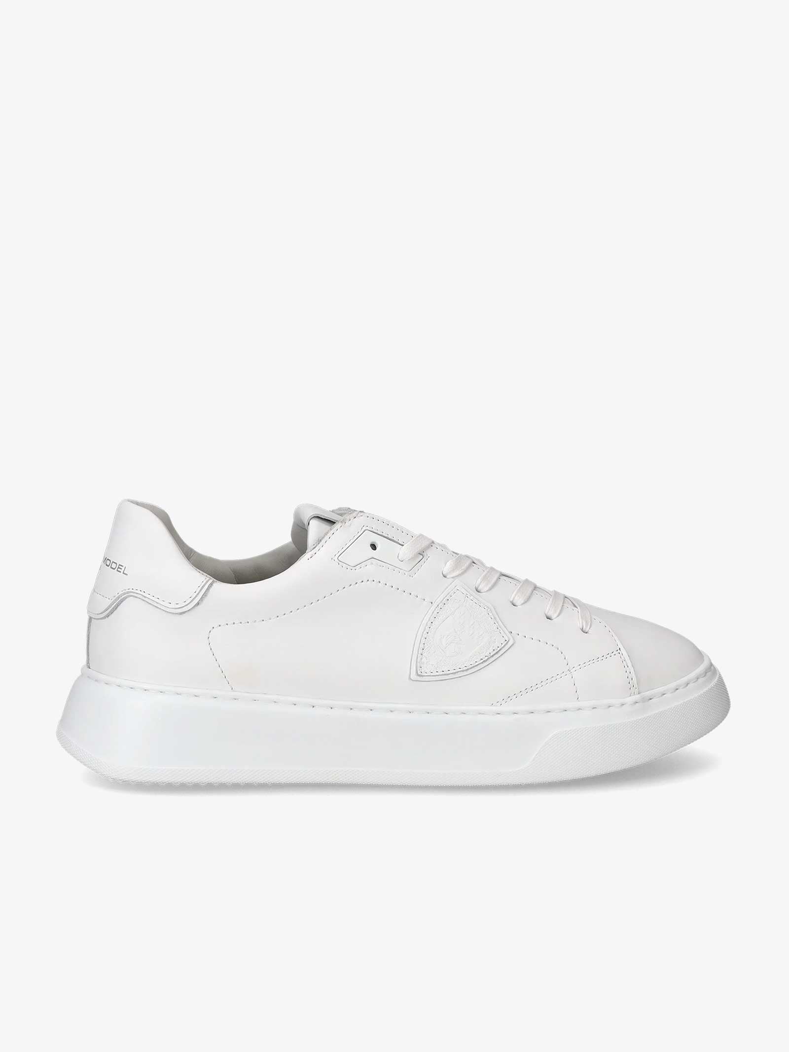 PHILIPPE MODEL Sneakers Temple Low BTLU uomo in pelle bianco Comprane uno, ottenene uno gratis