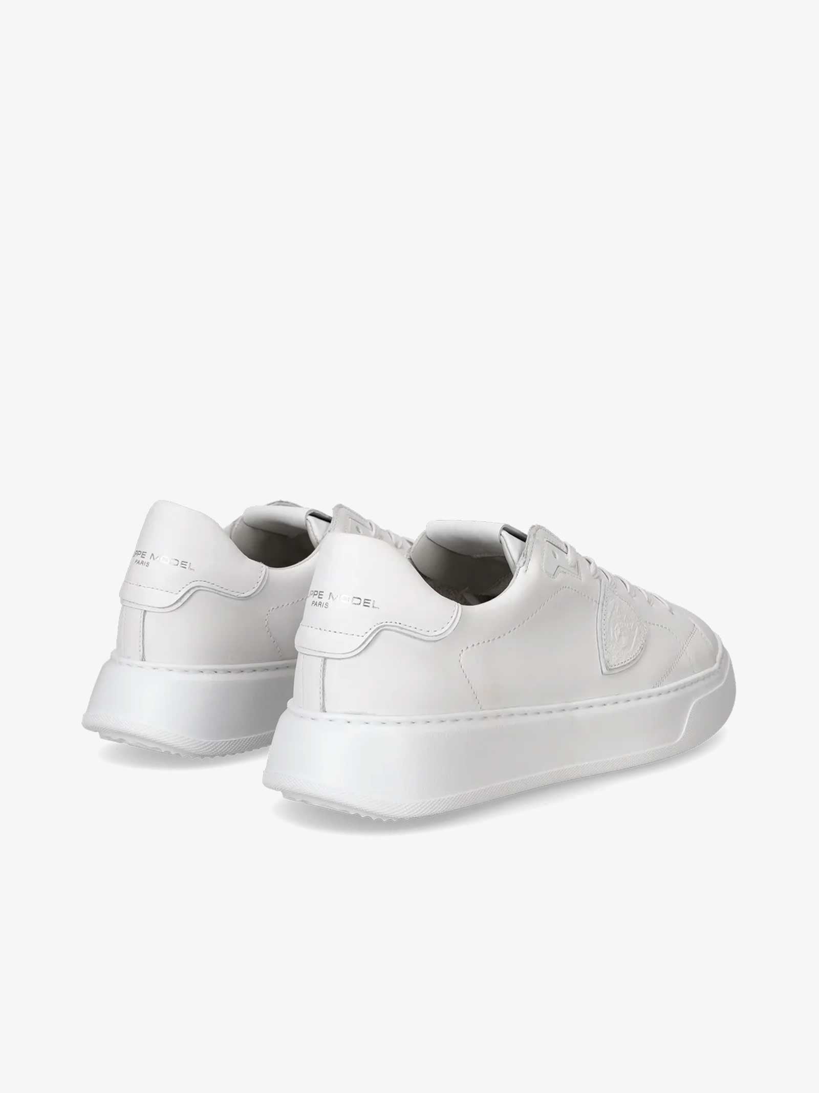 PHILIPPE MODEL Sneakers Temple Low BTLU uomo in pelle bianco Comprane uno, ottenene uno gratis
