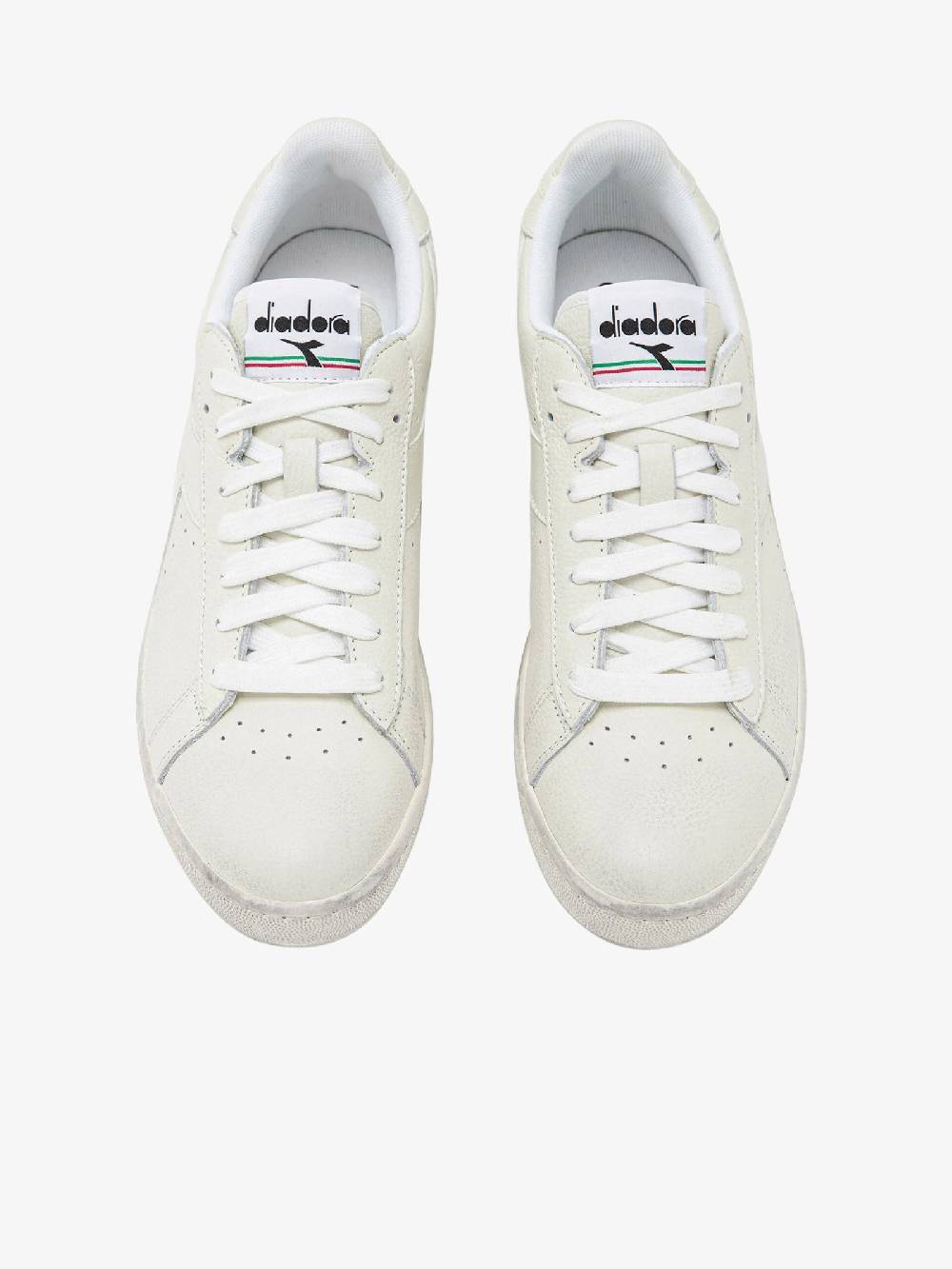 DIADORA Sneakers Game L Low Waxed 501.178301_ uomo in pelle bianco Enormi risparmi