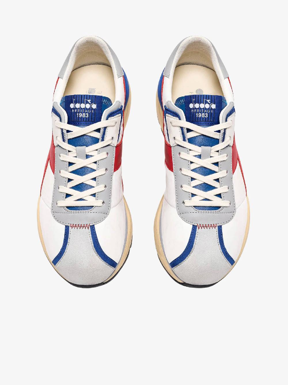 DIADORA Sneakers ELITE 201.180469_ uomo pelle bianco Prezzo basso