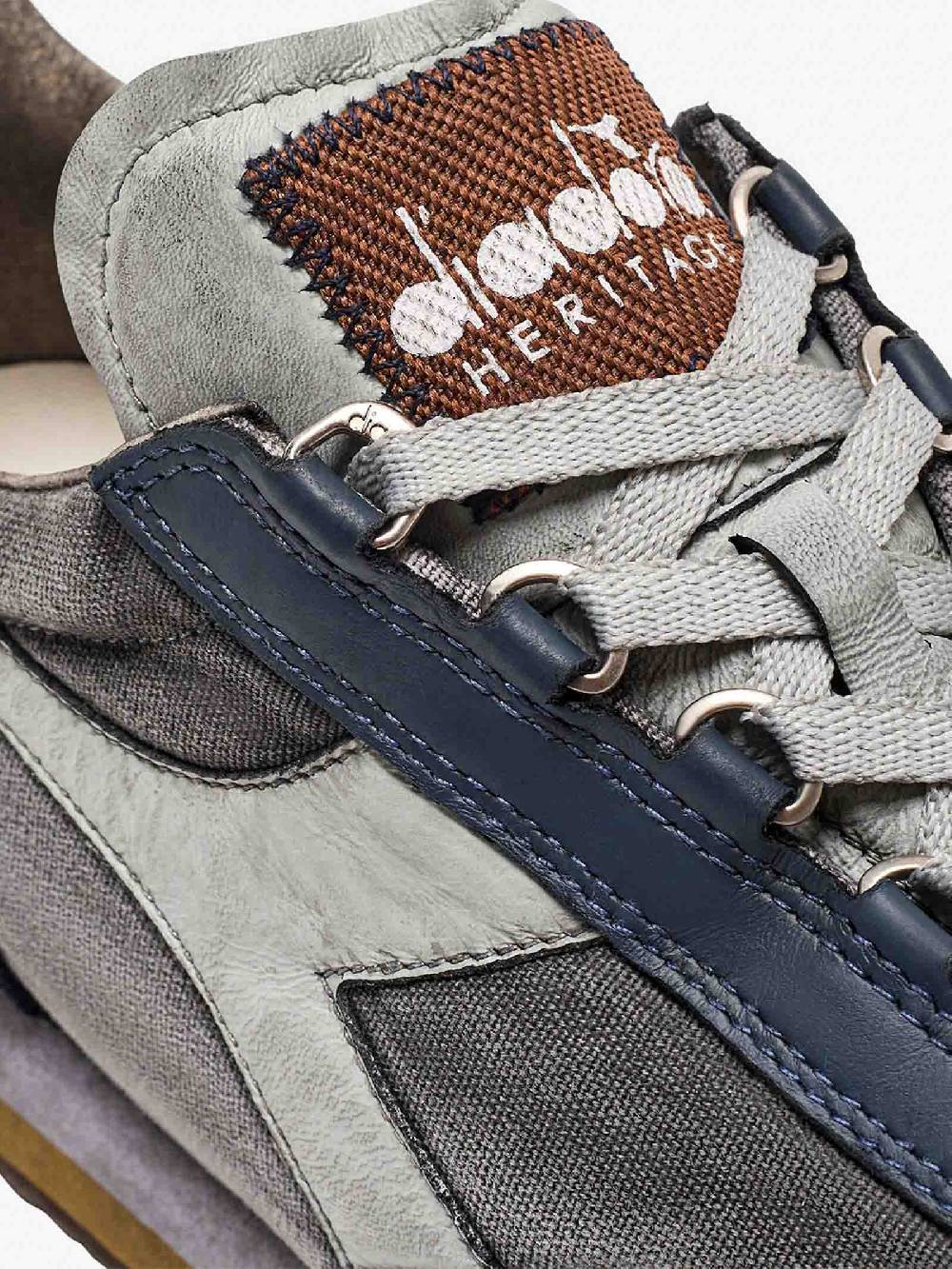 DIADORA Sneakers EQUIPE H DIRTY STONE WASH EVO 201.174736_ uomo pelle blu Super Saving Price