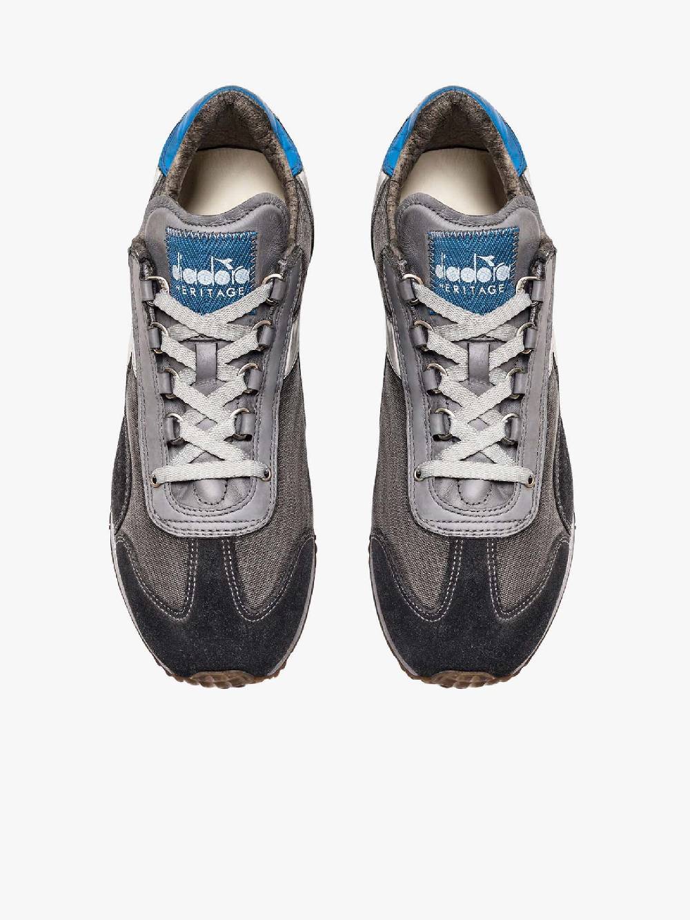 DIADORA Sneakers EQUIPE H DIRTY STONE WASH EVO 201.174736_ uomo pelle grigio Offerta settimanale
