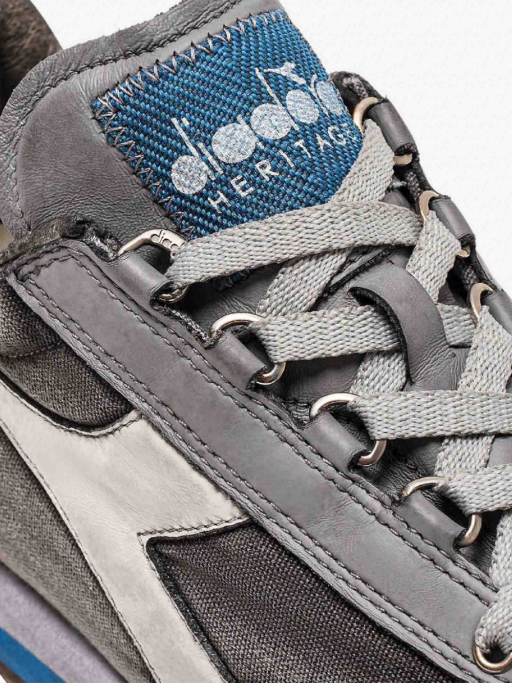 DIADORA Sneakers EQUIPE H DIRTY STONE WASH EVO 201.174736_ uomo pelle grigio Offerta settimanale
