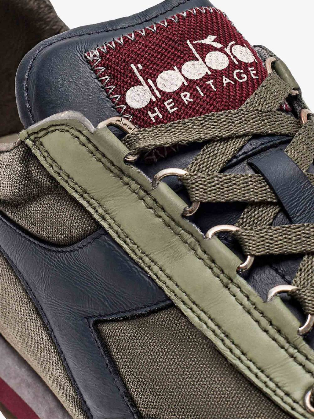 DIADORA Sneakers EQUIPE H DIRTY STONE WASH EVO 201.174736_ uomo pelle multicolor Ritorno libero