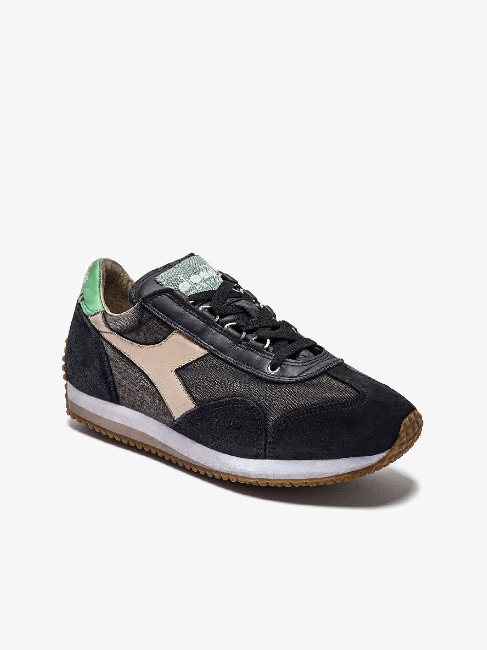 DIADORA Sneakers EQUIPE H DIRTY STONE WASH EVO 201.174736_ uomo pelle nero Rilascio limitato