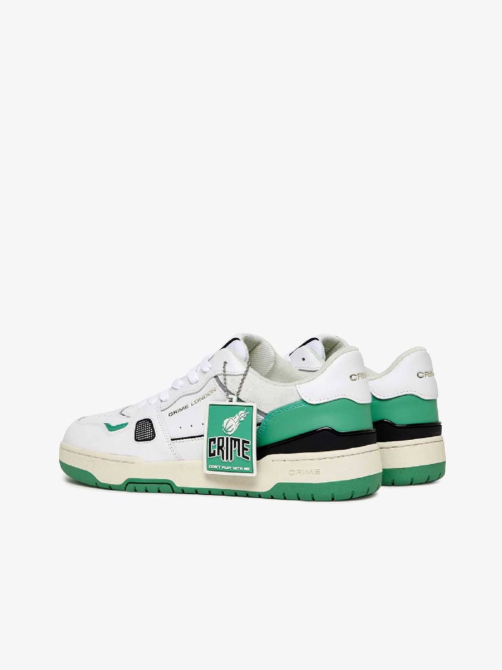 CRIME LONDON Sneakers OffCourt 17300PP6 uomo in pelle verde Ultimi tre giorni