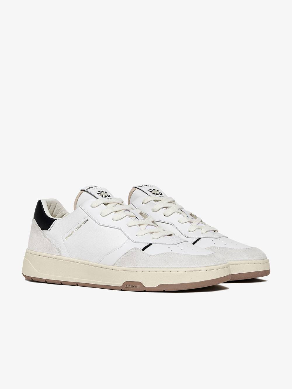 CRIME LONDON Sneakers Timeless 17201PP6 uomo in pelle bianco ACQUISTA ORA