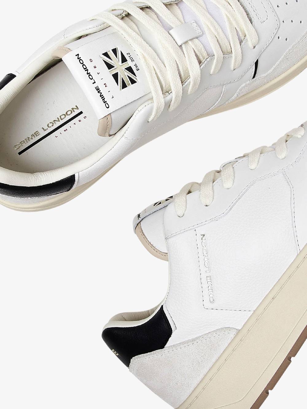 CRIME LONDON Sneakers Timeless 17201PP6 uomo in pelle bianco ACQUISTA ORA