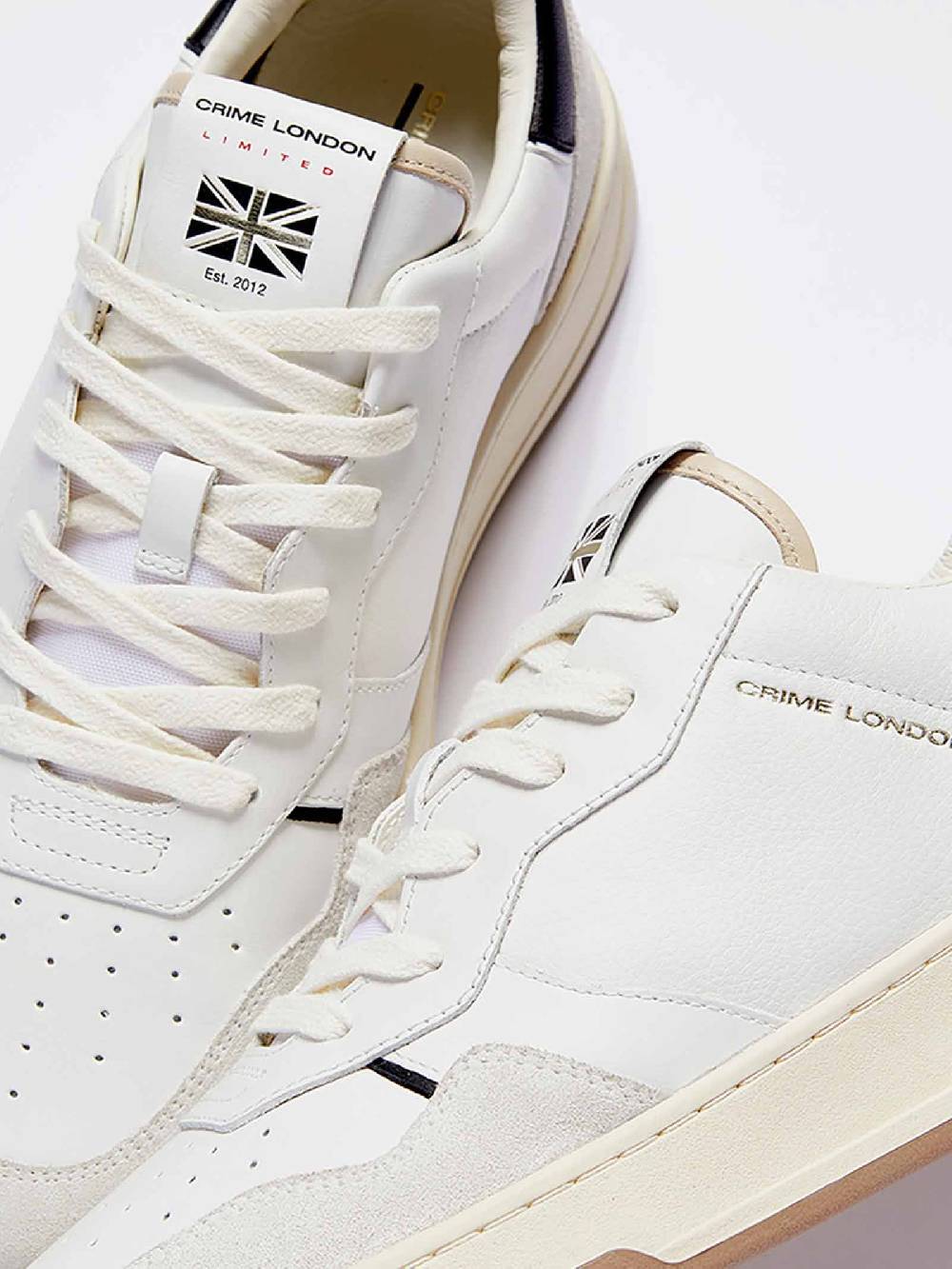 CRIME LONDON Sneakers Timeless 17201PP6 uomo in pelle bianco ACQUISTA ORA