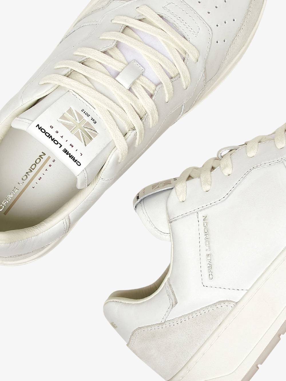 CRIME LONDON Sneakers Timeless 17200PP6 uomo in pelle bianco Latest stili