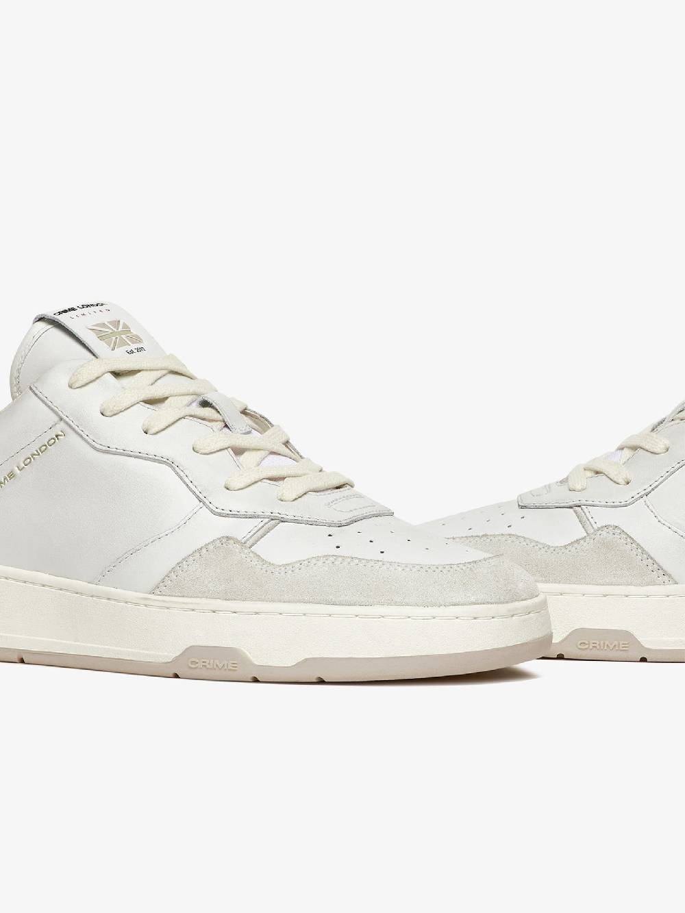 CRIME LONDON Sneakers Timeless 17200PP6 uomo in pelle bianco Latest stili