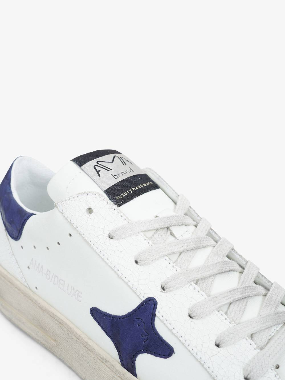 AMA BRAND Sneakers 2775 uomo in pelle bianco Sostegno trimestrale