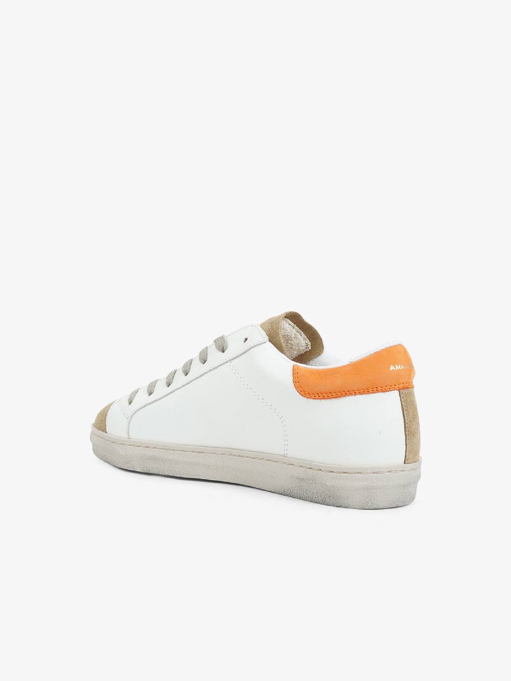 AMA BRAND Sneakers 2736 uomo in pelle bianco Discount Store per i nuovi prodotti