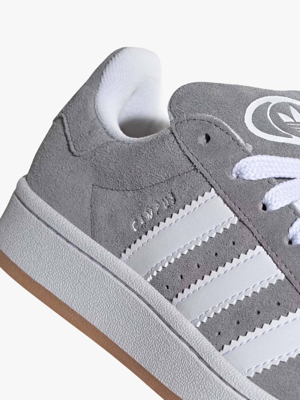 ADIDAS Sneakers Campus 00s HQ6507 in pelle bianco/grigio Trasporto libero internazionale