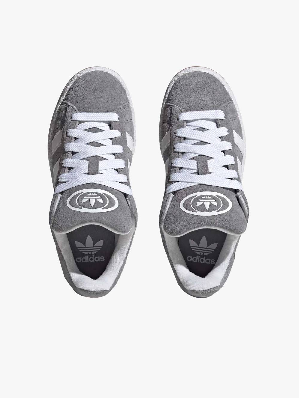 ADIDAS Sneakers Campus 00s HQ6507 in pelle bianco/grigio Trasporto libero internazionale