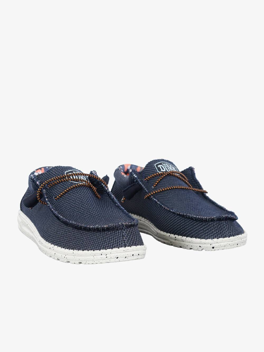 HEY DUDE Mocassini Wally Sox uomo blu Nuovo