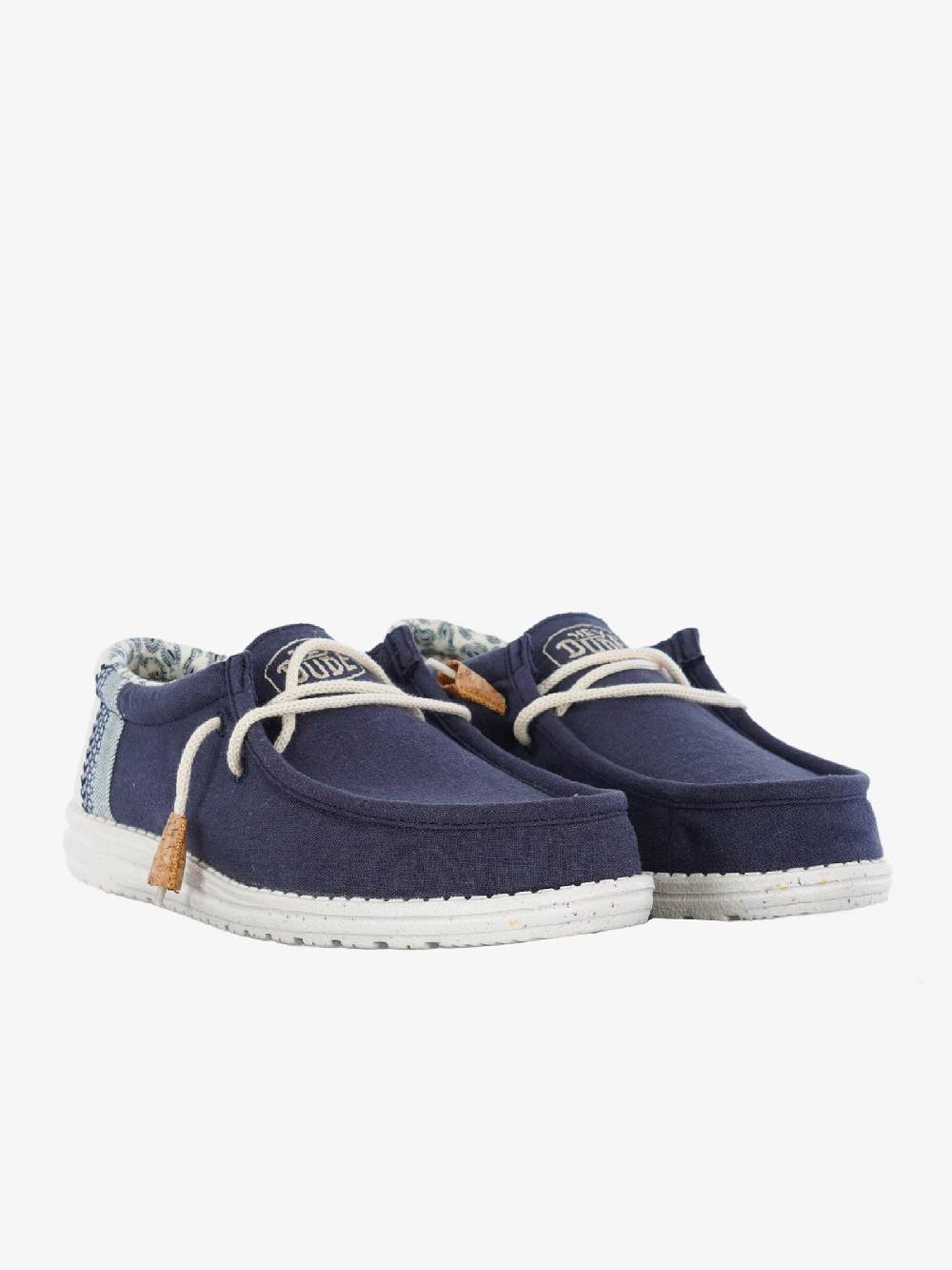 HEY DUDE Mocassini Wally Break Stitch uomo blu Vendita