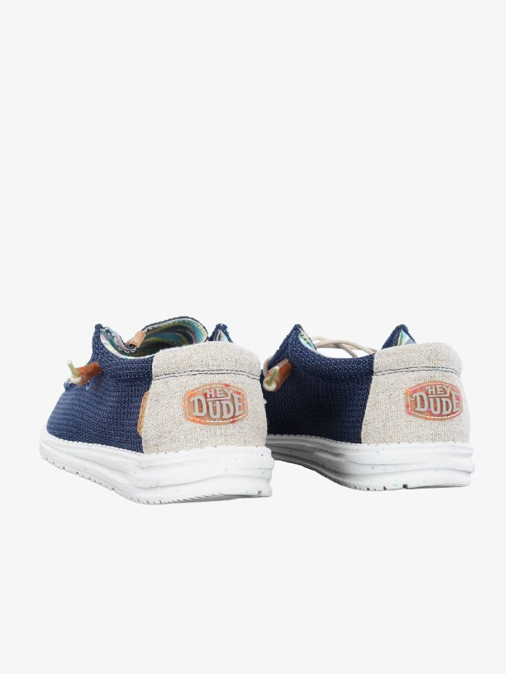 HEY DUDE Mocassini Wally Stretch uomo blu Spedizione Gratuita