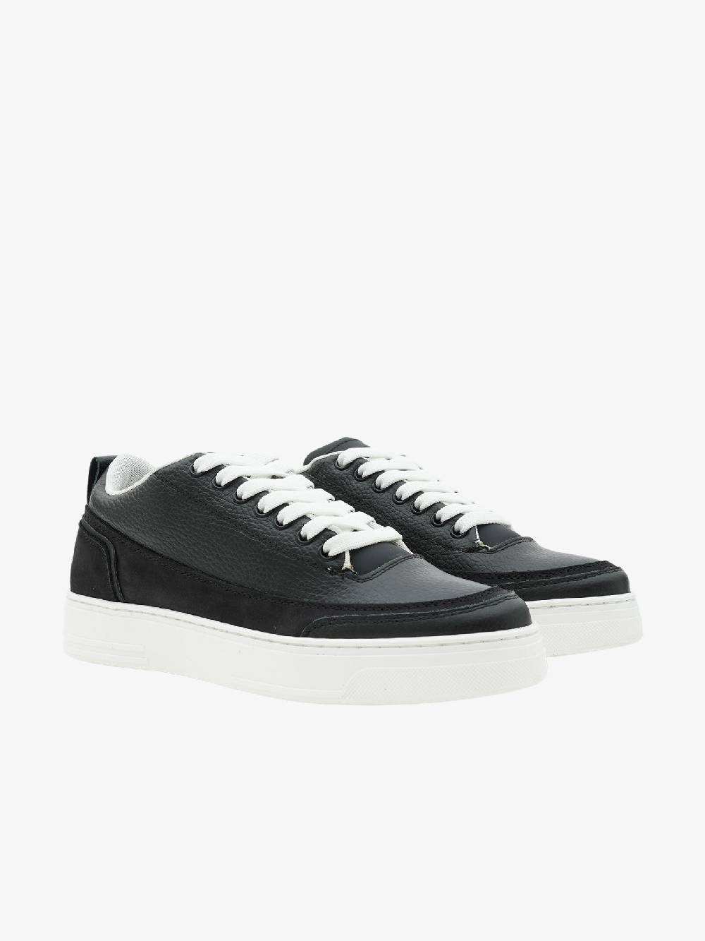 ANDREWE Sneakers MS300 uomo in pelle bottalata nera Fino Al -60%