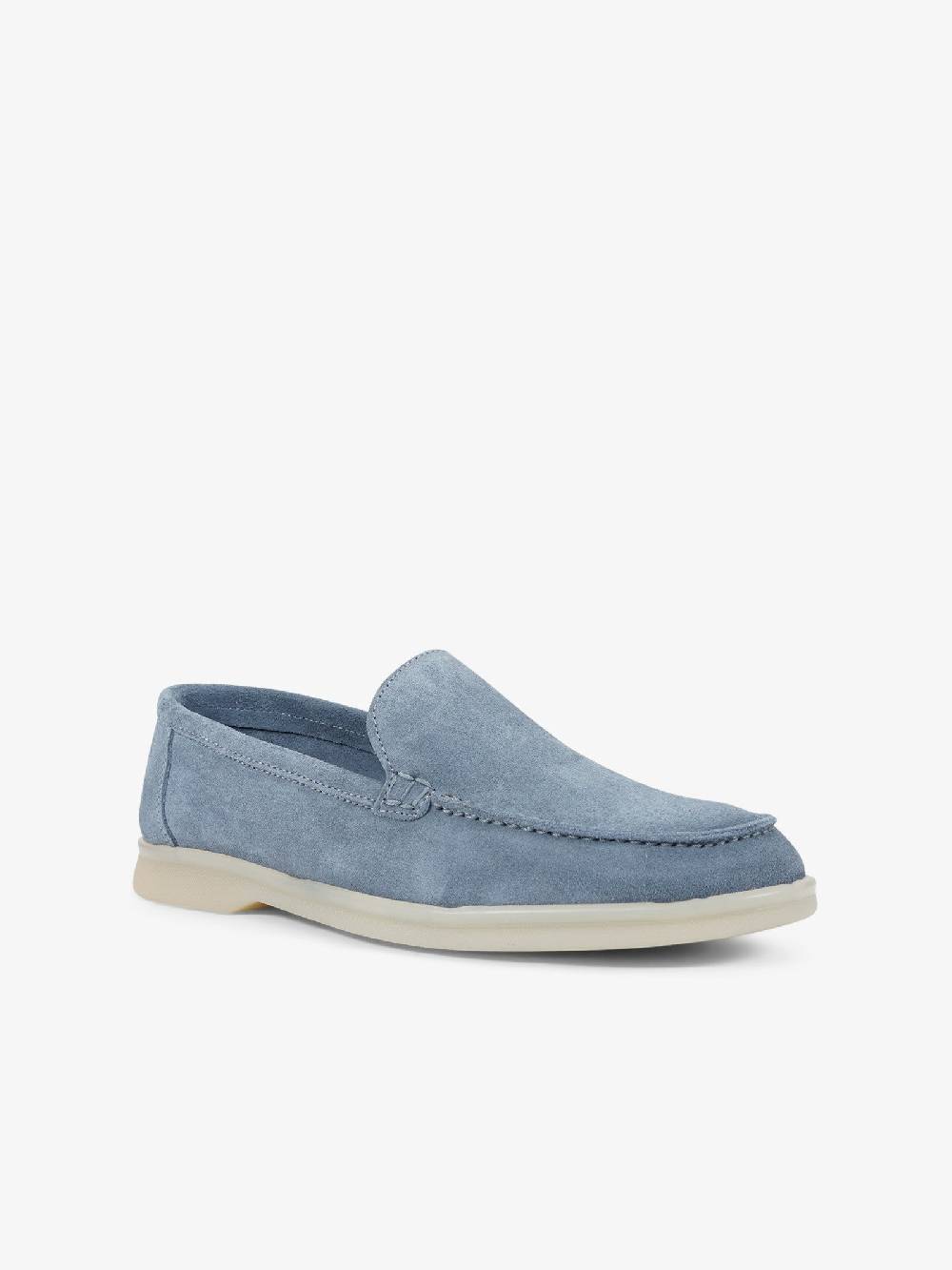 LORIS LORENZO Scarpe basse LORI27 uomo camoscio azzurro Shopping online