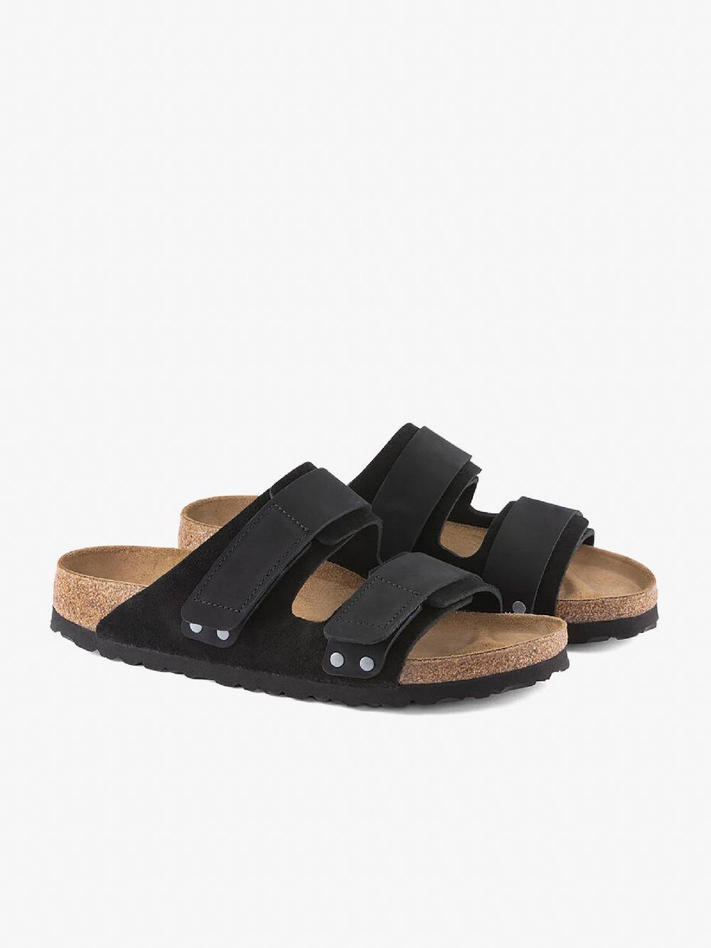 BIRKENSTOCK Ciabatte uji 1024832 pelle nero Vendite stagionali