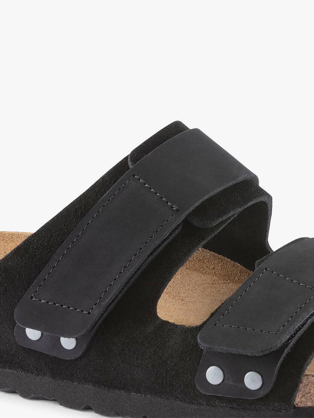 BIRKENSTOCK Ciabatte uji 1024832 pelle nero Vendite stagionali