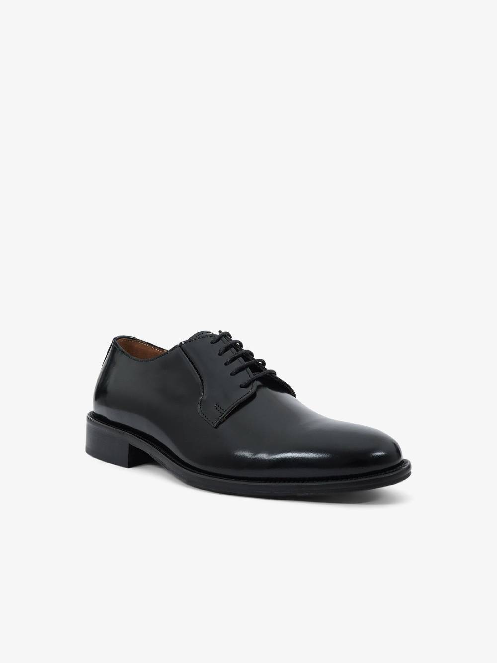 ROGAL'S Stringate OXFORD 6 uomo pelle nero Offerta natalizia