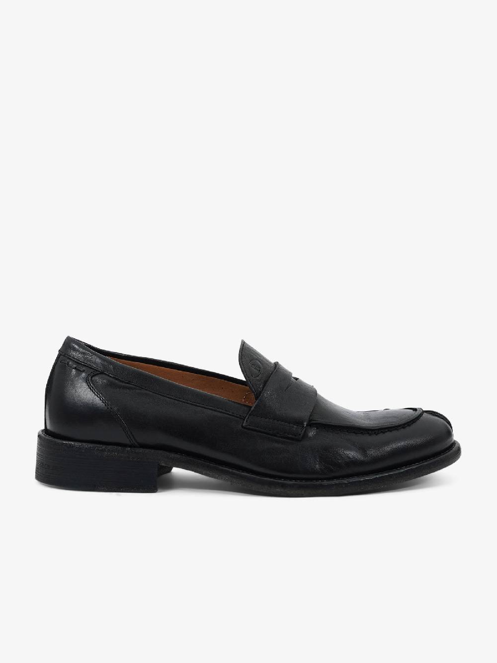 ROGAL'S Mocassini PANKA 5 uomo pelle nero Offerta Giorno del Papà
